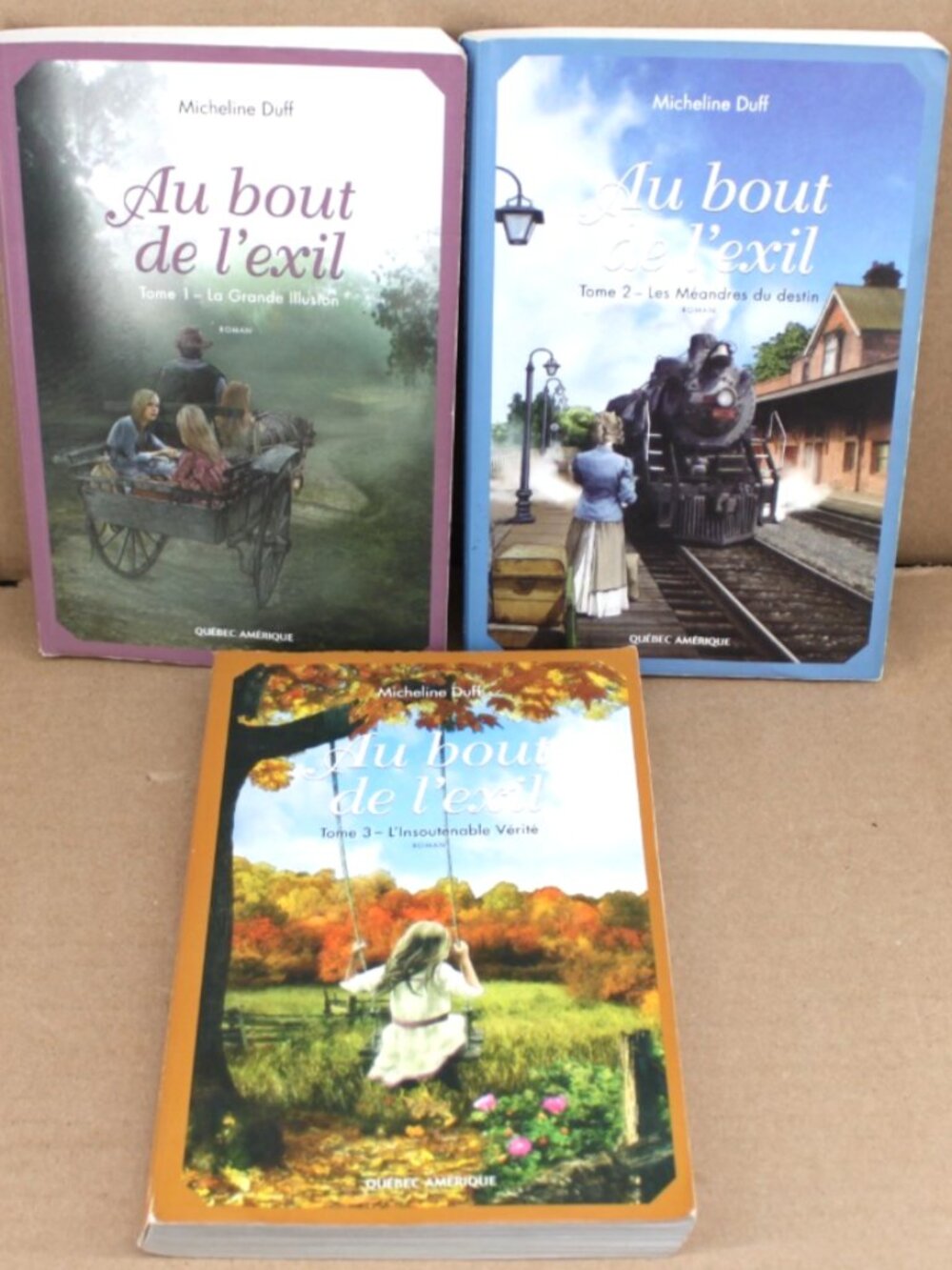 Lot 3 LIvres Books Micheline Duff - Au Bout De L'Exil French